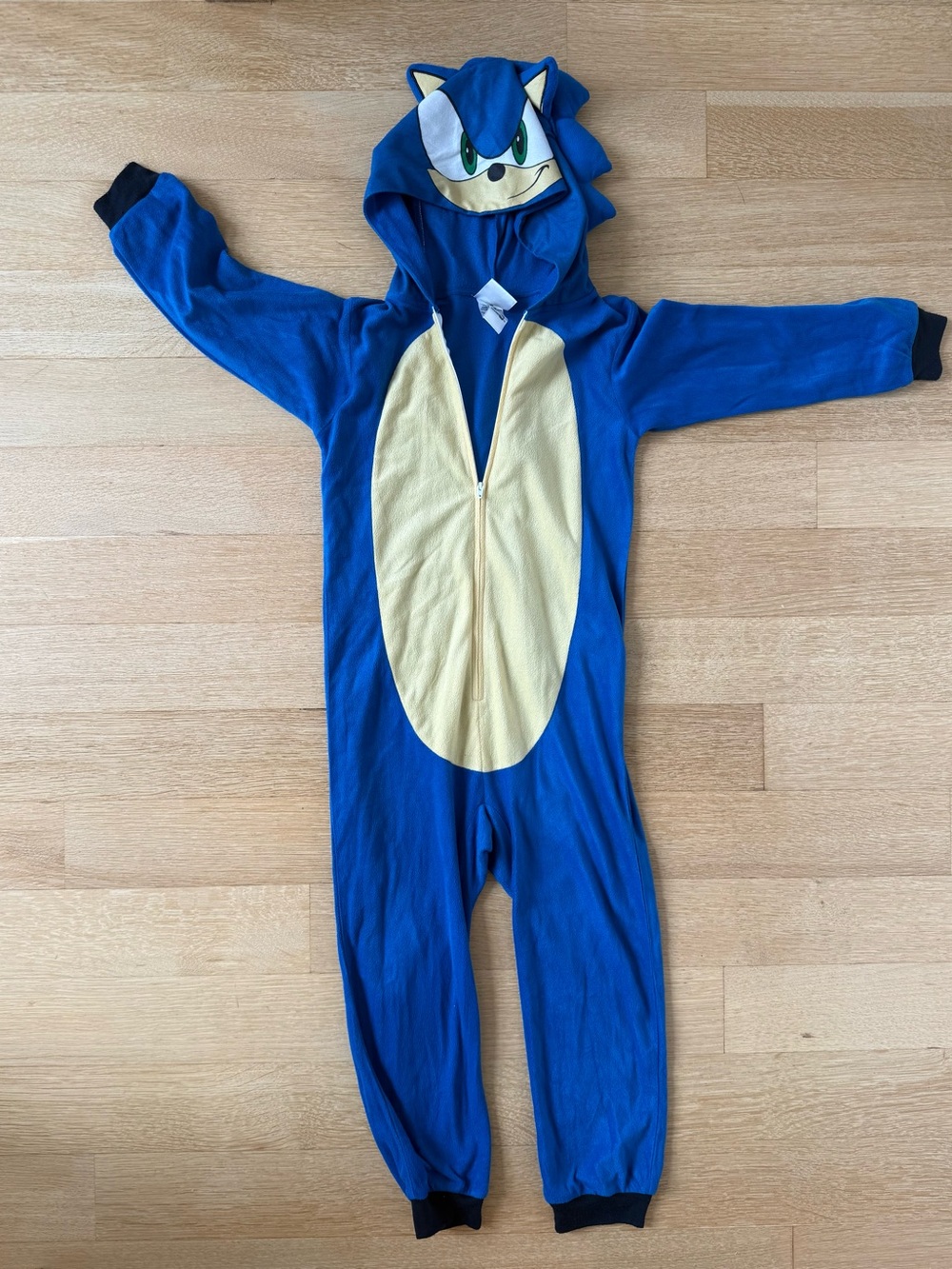 Sonic Blue Hedgehog Kids Costume Onesie Hoodie